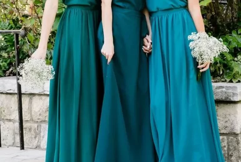 green bridesmaid dress colors ideas